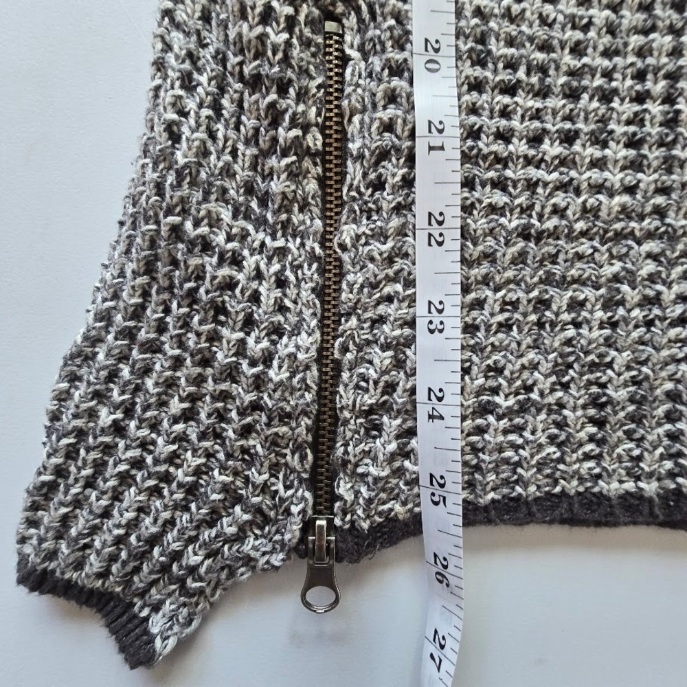 Ruby Moon Gray Marl Tunic Sweater Zip Detail Sharkbite Edge Women S Casual Boho - Picture 11 of 16